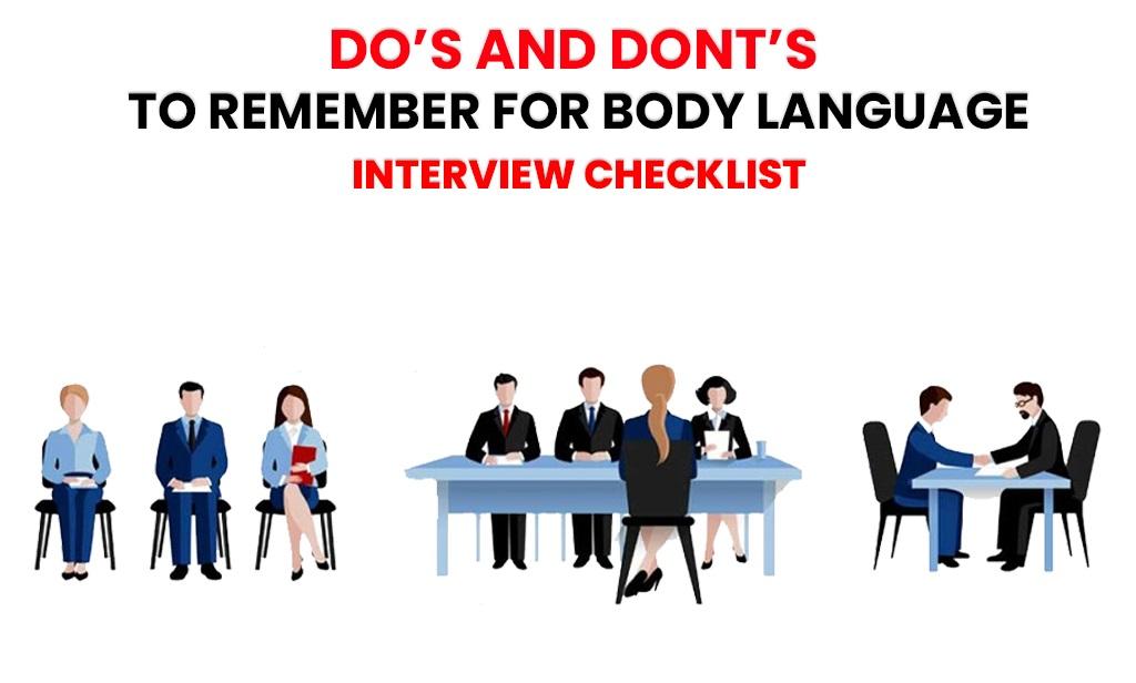 Do’s, and Dont’s To Remember for Body Language