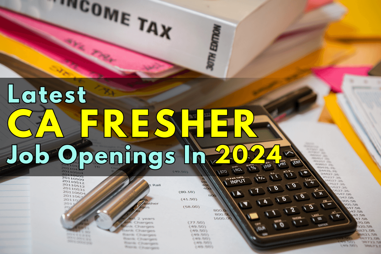 Latest CA Fresher Job Opening in 2024