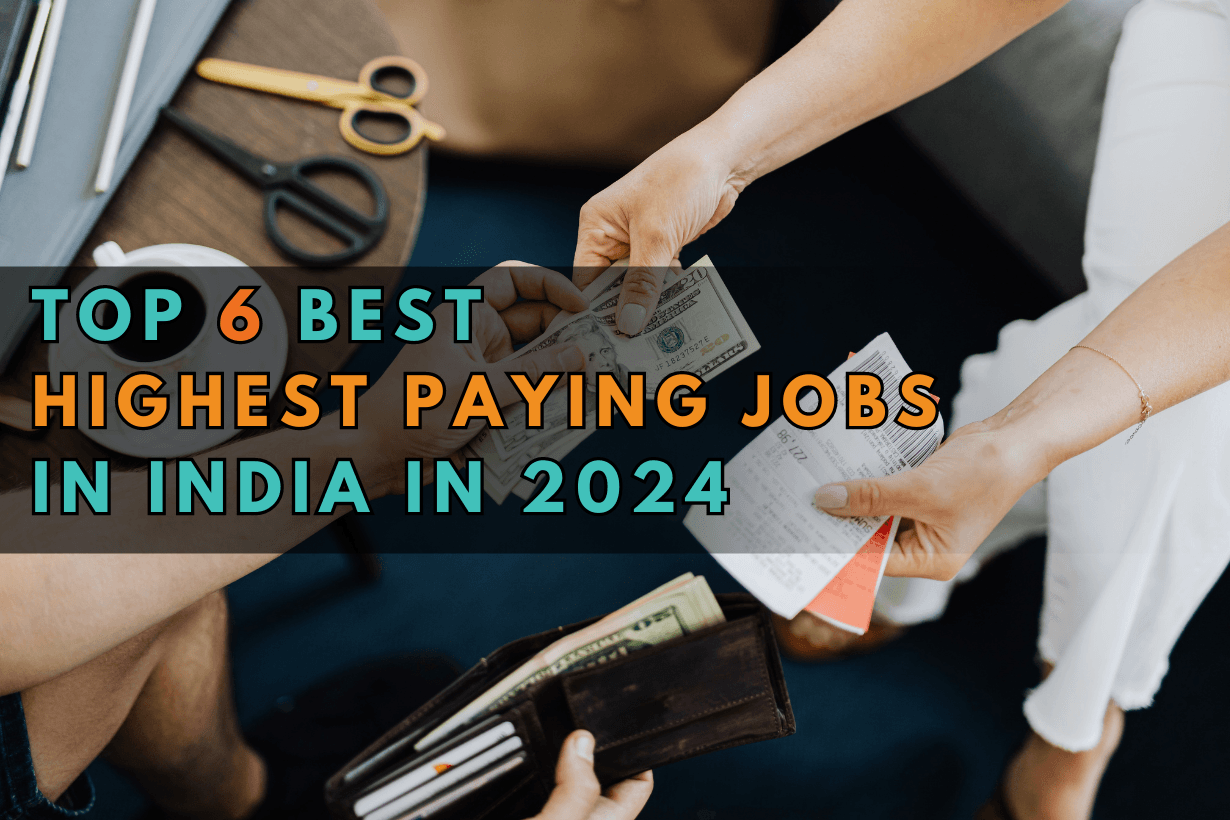 Top 6 best highest paying jobs in India in 2024