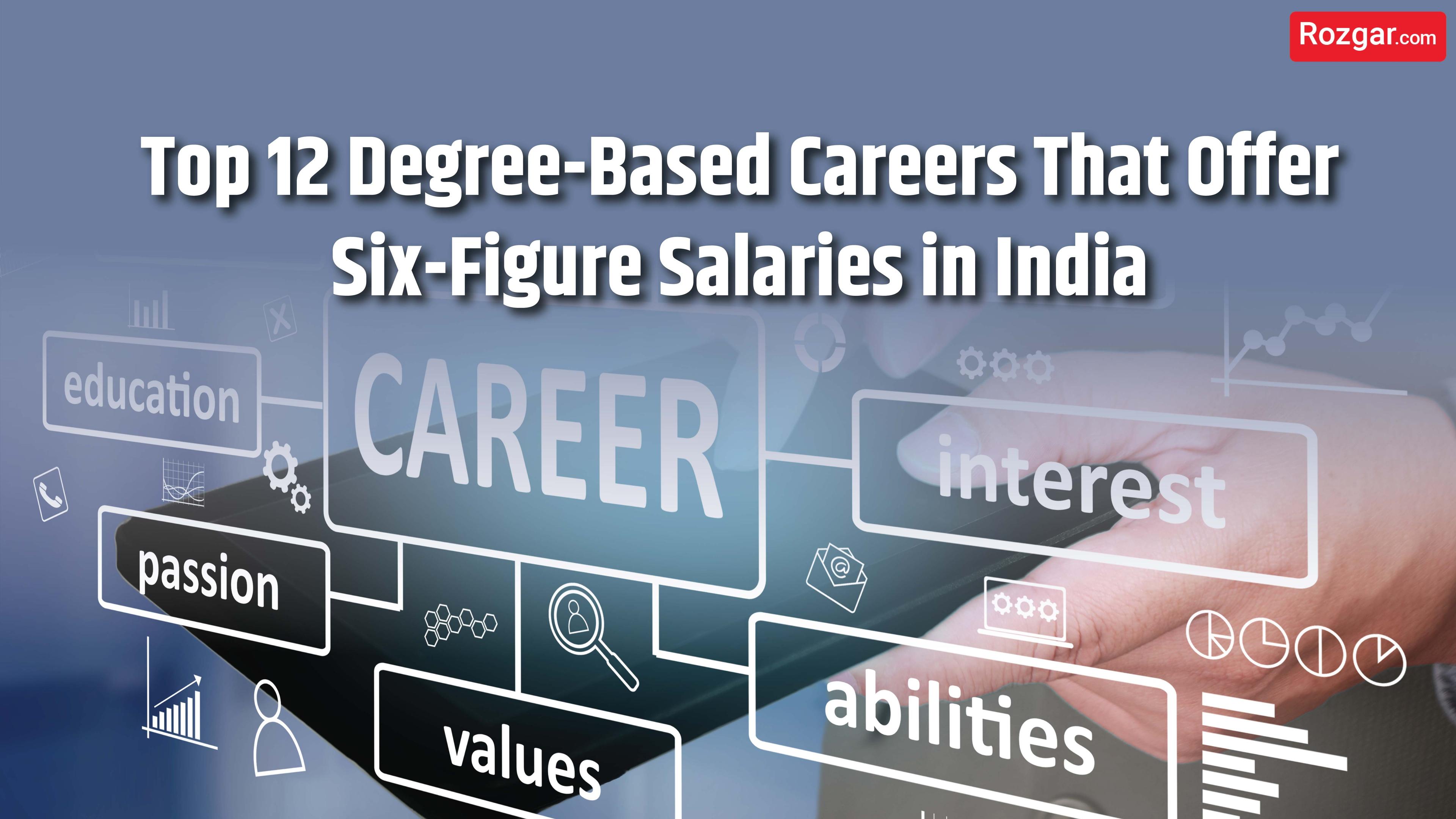 Top 12 Degree-Based Careers That Offer Six-Figure Salaries in India