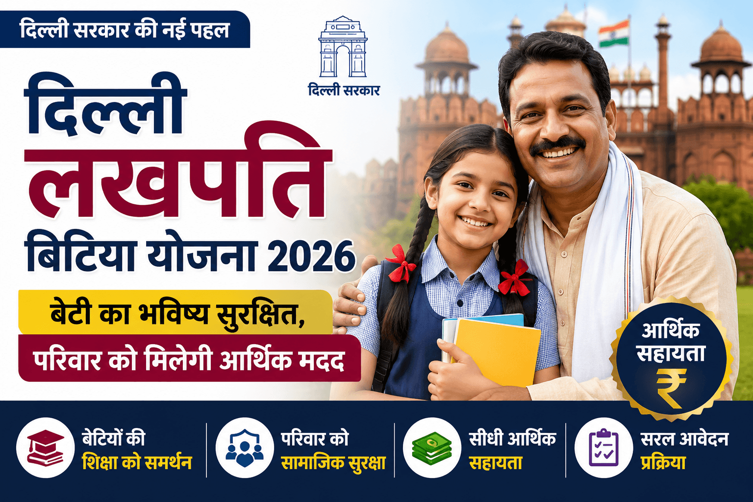 दिल्ली लखपति बिटिया योजना 2026