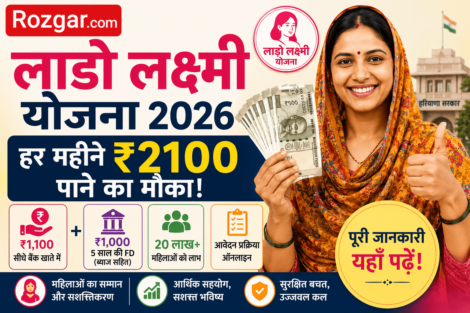 लाडो लक्ष्मी योजना 2026